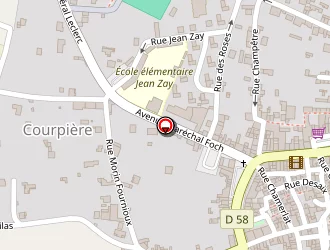 Carte de Chassagne à Courpière