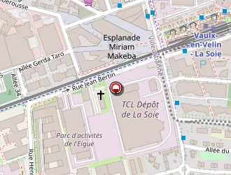 Carte de Alstom à Villeurbanne