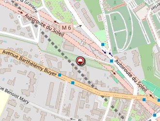 Carte de La Favorite à Lyon