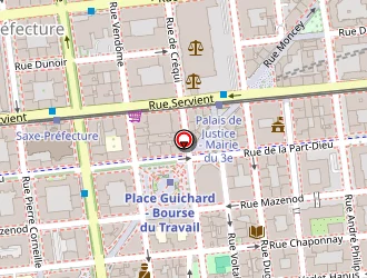 Carte de Pressing Laverie Plus à Lyon