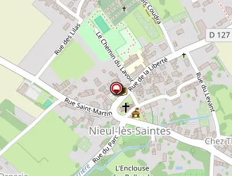 Carte de Thomas Patrick à Nieul-lès-saintes