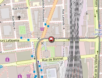 Carte de Athena Hôtel Part-dieu à Lyon