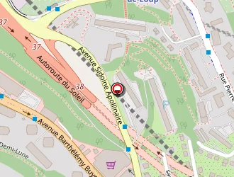 Carte de Centre La Roseraie à Lyon