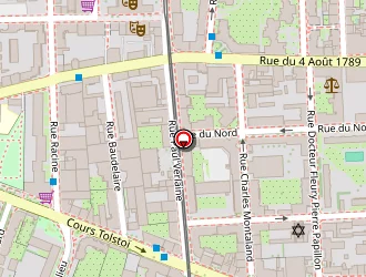 Carte de Daniel Roche à Villeurbanne