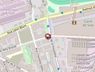 Carte de Ste Erbat à Villeurbanne