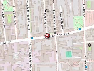 Carte de Studio 77 à Villeurbanne