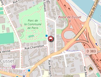 Carte de D2l à Villeurbanne