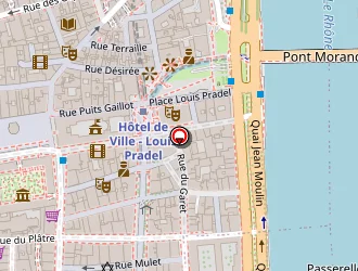 Carte de La Poste à Lyon