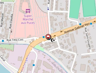 Carte de Collvert à Villeurbanne