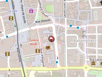 Carte de Hôtel Océania à Clermont-ferrand