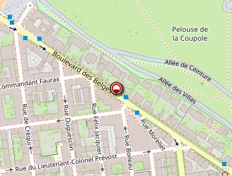 Carte de Cabinet Infirmier Du Parc à Lyon