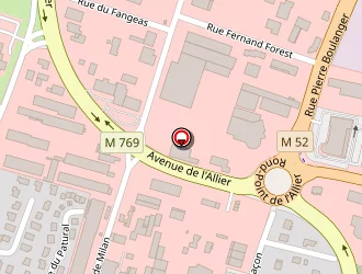 Carte de Atelier Des Dômes à Lempdes