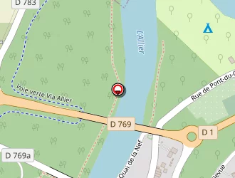 Carte de Camping Les Ombrages à Dallet