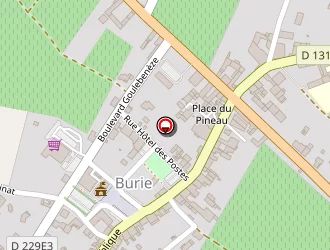 Carte de Tanguy à Burie