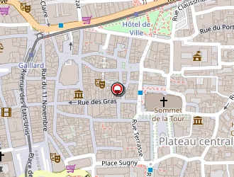 Carte de Cer Les Dômes à Clermont-ferrand