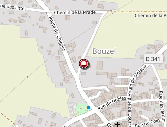 Carte de Stade à Bouzel