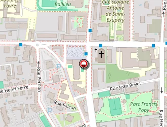 Carte de Station Esso Express à Lyon