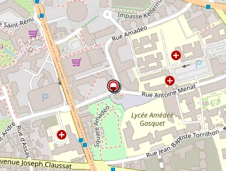 Carte de Blatin 46 Institut à Clermont-ferrand