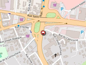 Carte de Vapot'shop à Clermont-ferrand