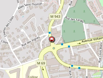 Carte de La Côte De Boeuf à Chamalières