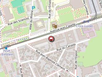 Carte de Trans Live Express à Villeurbanne