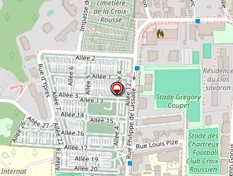 Carte de Lyon P.e.s.d à Lyon