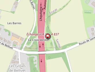 Carte de Aal à Saintes