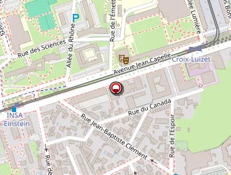 Carte de Robopolis à Villeurbanne