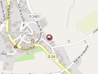 Carte de Ecole Secondaire De La Péraudière à Montrottier