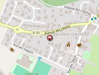 Carte de Ecole Maternelle à Villette-d'anthon