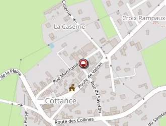 Carte de Caro + à Cottance