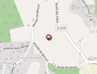 Carte de Camping Des Iles à Chanaz