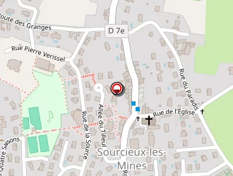 Carte de Ecole Maternelle à Sourcieux-les-mines