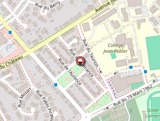 Carte de Stade De Rugby à Isle