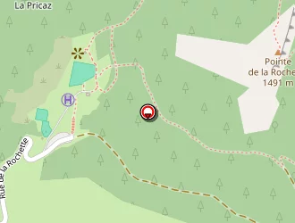 Carte de La Pricaz à Montmin