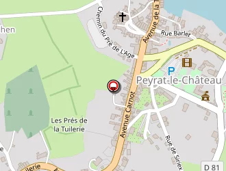 Carte de Amicale Pétanque Peyratoise à Peyrat-le-château