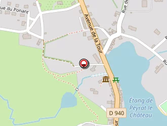 Carte de Batiment D'animation à Peyrat-le-château