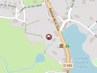 Carte de Mairie à Peyrat-le-château