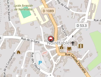 Carte de Gayte Yolande à Noirétable