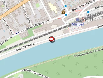 Carte de Léo Lagrange Centre Est à Miribel