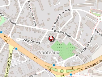 Carte de Pharmacie De Vanteaux à Limoges