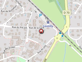 Carte de P.t.s à Lentilly