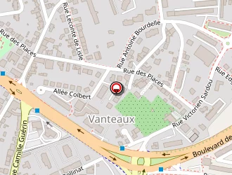 Carte de Amicale Laïque Cité Vanteaux à Limoges