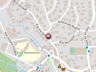 Carte de La Poste à Sayat