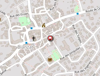 Carte de Mercure à Blanzat