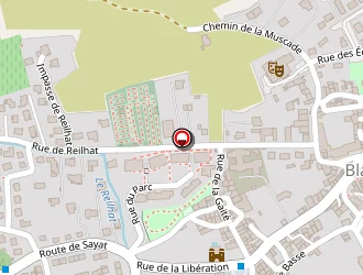 Carte de Les Effets Du Temps à Blanzat