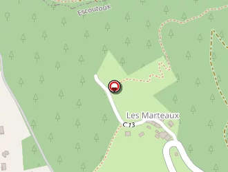 Carte de Auxapa Thiers à Escoutoux