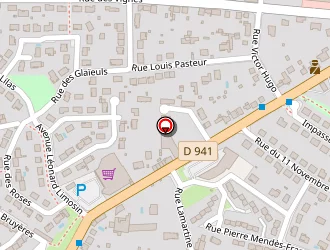 Carte de Supermarché Casino à Panazol