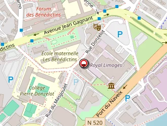 Carte de Ecole Communale Bénédictins à Limoges