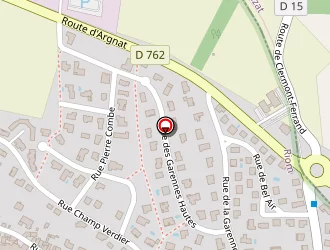 Carte de Dauzet à Sayat